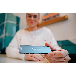 Verbatim USB-C Essentials Multiport Hub 6 ports: HDMI, USB-C PD, USB-A 3.2 Gen 1, USB-A, SD & microSD