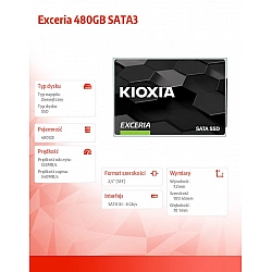 Vidinis SSD diskas Kioxia Exceria 480GB SATA3, 555/540MB/s
