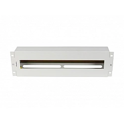 Voltage distribution panel 3U 19 inches with DIN ts-35 rail, grey