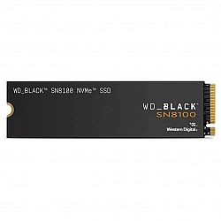 SSD WESTERN DIGITAL Black SN8100 1TB M.2 PCIe Gen5 NVMe 3D TLC Write speed 11000 MBytes/sec Read speed 14900 MBytes/sec WDS100T1X0M