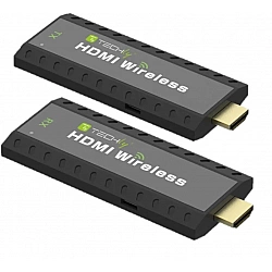 Techly 365641 Bezprzewodowy mini-Extender HDMI Full HD 1080p 60Hz, 5.8GHz, do 50m