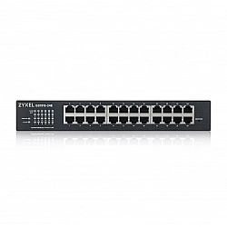 ZYXEL GS1915-24E, 24-PORT GBE SMART SWITCH, HYBRID MODE, STANDALONE OR NEBULAFLEX CLOUD, RACKMOUNT, FANLESS