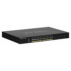 ZYXEL XGS1935-28HP, 28 PORT LITE-L3 SMART MANAGED POE SWITCH, 24X GIGABIT POE AND 4X 10G SFP+, HYBRID MODE, STANDALONE OR NEBULAFLEX CLOUD, 375 WATT POE