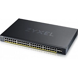 ZYXEL XGS1935-52HP, 52 PORT LITE-L3 SMART MANAGED POE SWITCH, 48X GIGABIT POE AND 4X 10G SFP+, HYBRID MODE, STANDALONE OR NEBULAFLEX CLOUD, 375 WATT POE