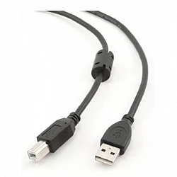 Cable USB 2.0 AM-BM 1.8m (with ferrite) black