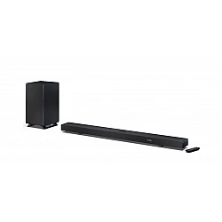 Sharp 5.1.2 Dolby Atmos/DTS:X Soundbar with Wireless Subwoofer HT-SBW55121(BK) 650 W Bluetooth Black Wireless connection