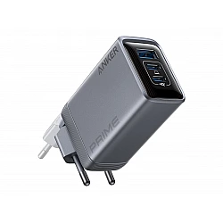 Charger Prime 100W GaN 2xUSB-C 1xUSB-A silver