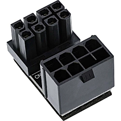 InLine - Netzteil - 8-poliger PCIe Power (M) bis 8-poliger PCIe Power (W) gewinkelt (26638E)