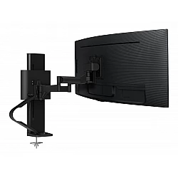 Ergotron TRACE - Befestigungskit (Pivot, Basis, VESA-Abstandshalter, Hubsäule, Verlängerungsarm, 2-teilige Tischklemme) - Patentierte Constant Force Technologie - für LCD-Display - mattschwarz - Bildschirmgröße: 54.6-96.5 cm (21.5-38)