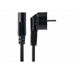 StarTech.com 3m (10ft) Computer Power Cord, 18AWG, EU Schuko to C13 Power Cord, 10A 250V, Black Replacement AC Cord, TV/Monitor Power Cable, Schuko CEE 7/7 to IEC 60320 C13 Power Cord - PC Power Supply Cable (713E-3M-POWER-CORD) - Stromkabel - CEE 7/7 (S) gewinkelt zu IEC 60320 C13 - Wechselstrom 250 V - 10 A - 3 m - geformt - Schwarz