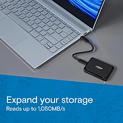 Išorinis SSD diskas Crucial X9 1TB USB-C 3.2 Gen2
