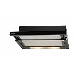 CATA | Hood | TF 2003 600 GBK | Energy efficiency class C | Telescopic | Width 60 cm | 390 m3/h | Mechanical control | Black Glass | LED