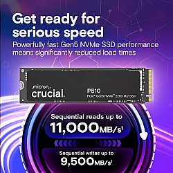 Crucial P510 1 TB M.2 PCI Express 5.0 NVMe TLC