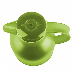 SAMBA Isolierkanne, 1 Liter (hellgrün/transparent, QUICK PRESS Verschluss)