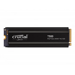 SSD diskas Crucial T500 2TB M.2 NVMe PCIe 4.0 7400/7000 su radiatoriumi