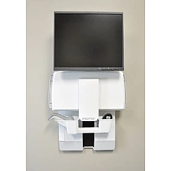 Ergotron StyleView Vertical Lift High Traffic Areas - Befestigungskit (Tastaturablage, Handgelenkkissen, Maushalterung, vertikale Verstellschiene) für LCD-Bildschirm/Tastatur/Maus - Stahl - weiß - Bildschirmgröße: 61cm (24) - Montageschnittstelle: 100 x 100 mm, 75 x 75 mm (60-609-216)