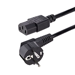 StarTech.com 3m (10ft) Computer Power Cord, 18AWG, EU Schuko to C13 Power Cord, 10A 250V, Black Replacement AC Cord, TV/Monitor Power Cable, Schuko CEE 7/7 to IEC 60320 C13 Power Cord - PC Power Supply Cable (713E-3M-POWER-CORD) - Stromkabel - CEE 7/7 (S) gewinkelt zu IEC 60320 C13 - Wechselstrom 250 V - 10 A - 3 m - geformt - Schwarz