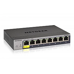 NETGEAR GS108Tv3 Managed L2 Gigabit Ethernet (10/100/1000) Grey