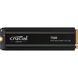 SSD diskas Crucial T500 2TB M.2 NVMe PCIe 4.0 7400/7000 su radiatoriumi