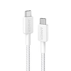 Anker Innovations 322 USB-C to Cable Nylon 0.9M 60WWhite - Kabel - Digital/Daten (A81F5G21)