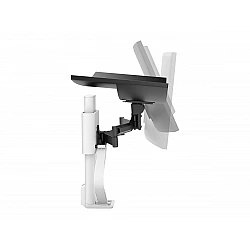 Ergotron TRACE - Befestigungskit (Pivot, Basis, VESA-Abstandshalter, Hubsäule, Verlängerungsarm, 2-teilige Tischklemme, Kabelmanagement-Kanal) - Patentierte Constant Force Technologie - für LCD-Display - weiß - Bildschirmgröße: 54.6-96.5 cm (21.5-38)