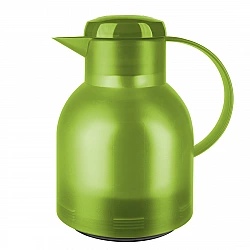 SAMBA Isolierkanne, 1 Liter (hellgrün/transparent, QUICK PRESS Verschluss)