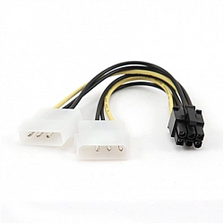 GEMBIRD CC-PSU-6 Gembird kabel rozdzielacz zasilania 2XHDD/6PIN BTX