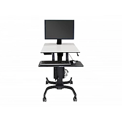 Ergotron WorkFit-C - Single HD Sit-Stand Workstation - Multimedia-Wagen - Schwarz - Grau - 12,7 kg - 76,2 cm (30 Zoll) - 75 x 75,100 x 100,200 x 100,200 x 200 - 360°