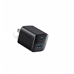 323 33W mains charger 1xUSB-A 1xUSB-C black