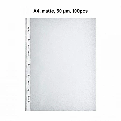 AD Class PUNCHED POCKET Orange Peel A4 50 micr., pouch 100 pcs