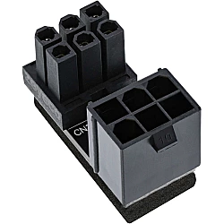 InLine - Netzteil - 6-poliges PCIe Power (M) bis 6-poliges PCIe Power (W) gewinkelt - umgekehrt (26636F)