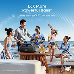 Anker Innovations Soundcore Boom 2 Pro, 140 W, 50 W, 20 W, Kabellos, 2.1 Tragbares Lautsprechersystem, Schwarz