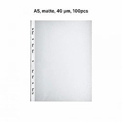 AD Class PUNCHED POCKET Orange Peel A5 40 micr., pouch 100 pcs
