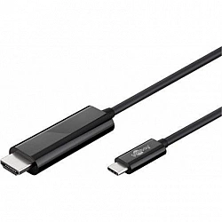 Goobay USB-C HDMI adapter cable (4k 60 Hz) USB-C male HDMI male (type A) USB-C to HDMI 1.8 m
