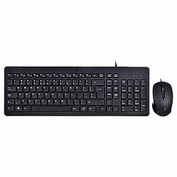 Zestaw klawiatura + mysz HP 150 Wired Mouse and Keyboard przewodowe czarne 240J7AA