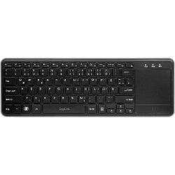 Wireless keyboard with touchpad, 2.4 GHz, black