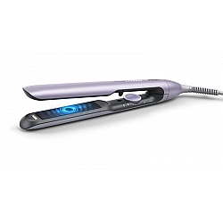 Philips Hair straightener BHS742/00 Ceramic heating system Ionic function Display LED Temperature (min) 120 °C Temperature (max) 230 °C Number of heating levels 12 Purple