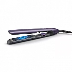 Philips Hair Straitghtener BHS752/00 Warranty 24 month(s) Ceramic heating system Ionic function Display LED Temperature (max) 230 °C Number of heating levels 12 Metallic Dark Purple