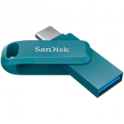 SanDisk Ultra Dual Drive Go Typ-A/Typ-C 512GB USB-Stick Blau Swivel, bis zu 400 MB/s, USB 3.2 Gen 1x1 (5 Gbit/s)