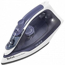 TEFAL FV2837E0 Steam Iron 2400 W Water tank capacity 150 ml Continuous steam 35 g/min Blue/White