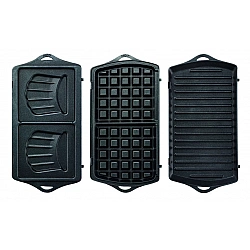 TEFAL Sandwitch Maker SW614831 700 W Number of plates 3 Black/Stainless Steel