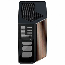 APNX V1-W-BK-v1 Midi Tower Black, Wood