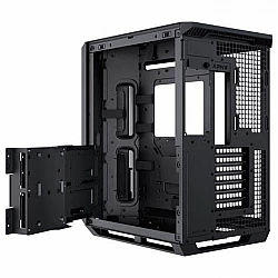 APNX V1-W-BK-v1 Midi Tower Black, Wood