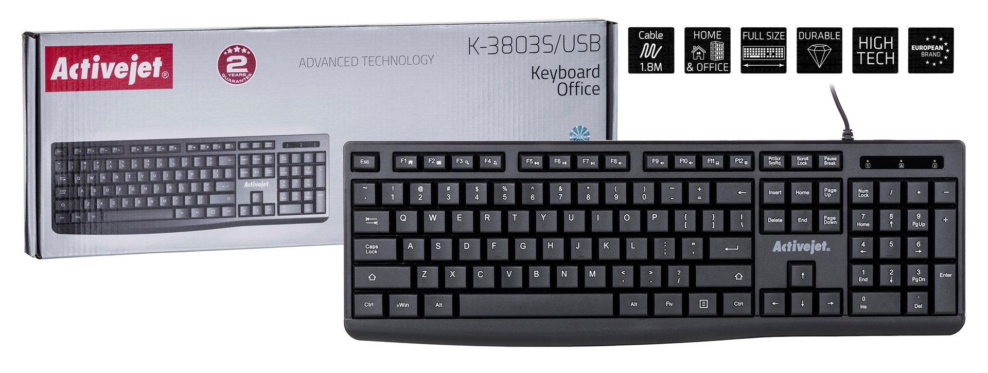 ITwork.lt: Activejet K-3803S USB keyboard