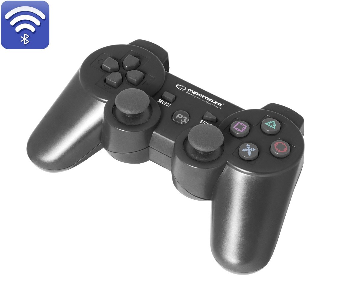 ITwork.lt: Esperanza EGG109K Gaming Controller Black Bluetooth Joystick Analogue Playstation 3