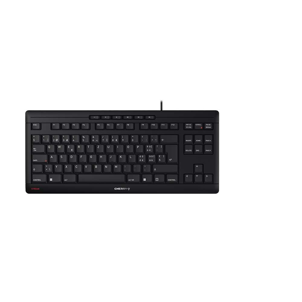 ITwork.lt: CHERRY STREAM TKL keyboard Universal USB QWERTZ Swiss Black