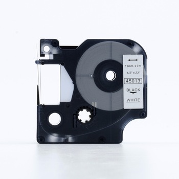 ITwork.lt: CompatibleDymo S0720530 D1 45013 Tape 12mm x 7m Black on White