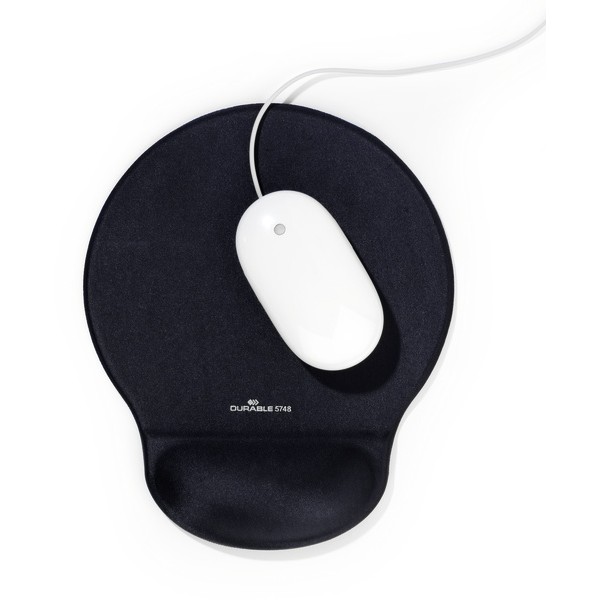 ITwork.lt: DURABLE Mouse Pad Ergotop With Gel - Mauspad mit Handgelenkpolsterkissen - holzkohlef...