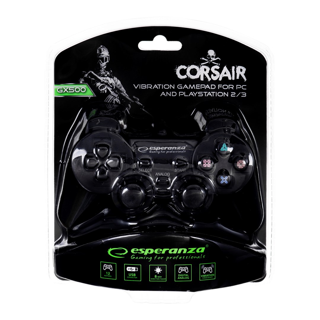 ITwork.lt: Esperanza EG106 Gaming Controller Joystick PC,Playstation 2,Playstation 3 Analogue / ...