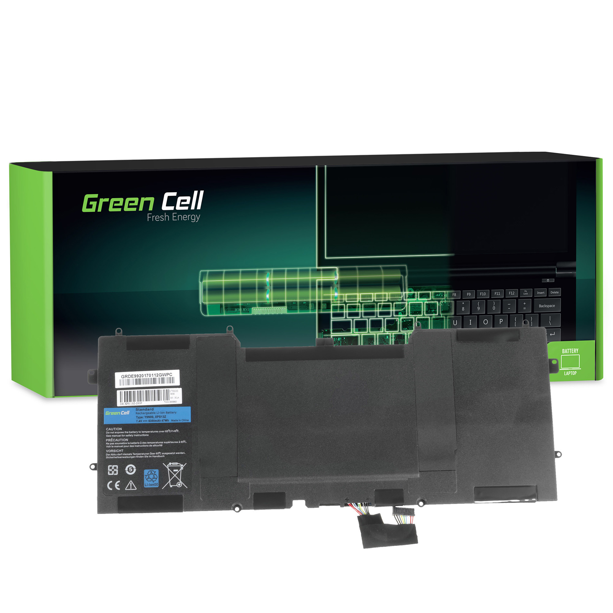 ITwork.lt: Green Cell Dell XPS 13 9333 L321x L322x XPS 12 9Q23 9Q33 L221x 7.4V 6300mAh